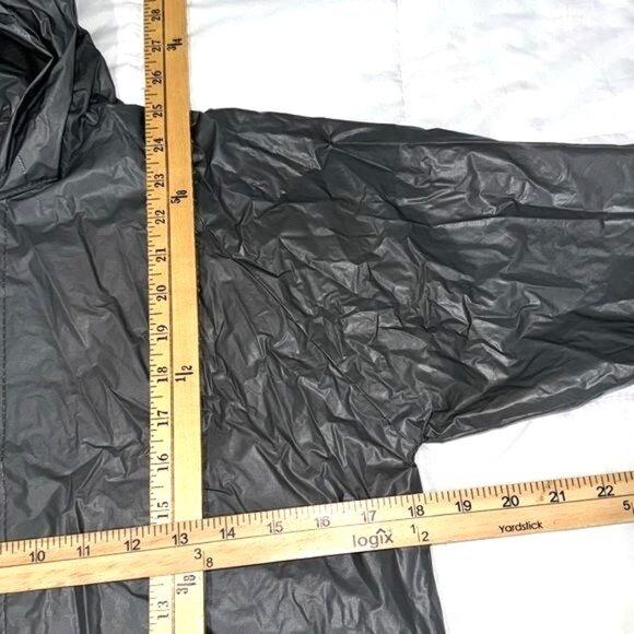 Kids Dinosaur Hooded Raincoat With Green T-Rex Print - Picture 7 of 7